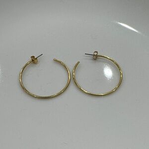 Minimal Gold Open Hoop Earrings for Women